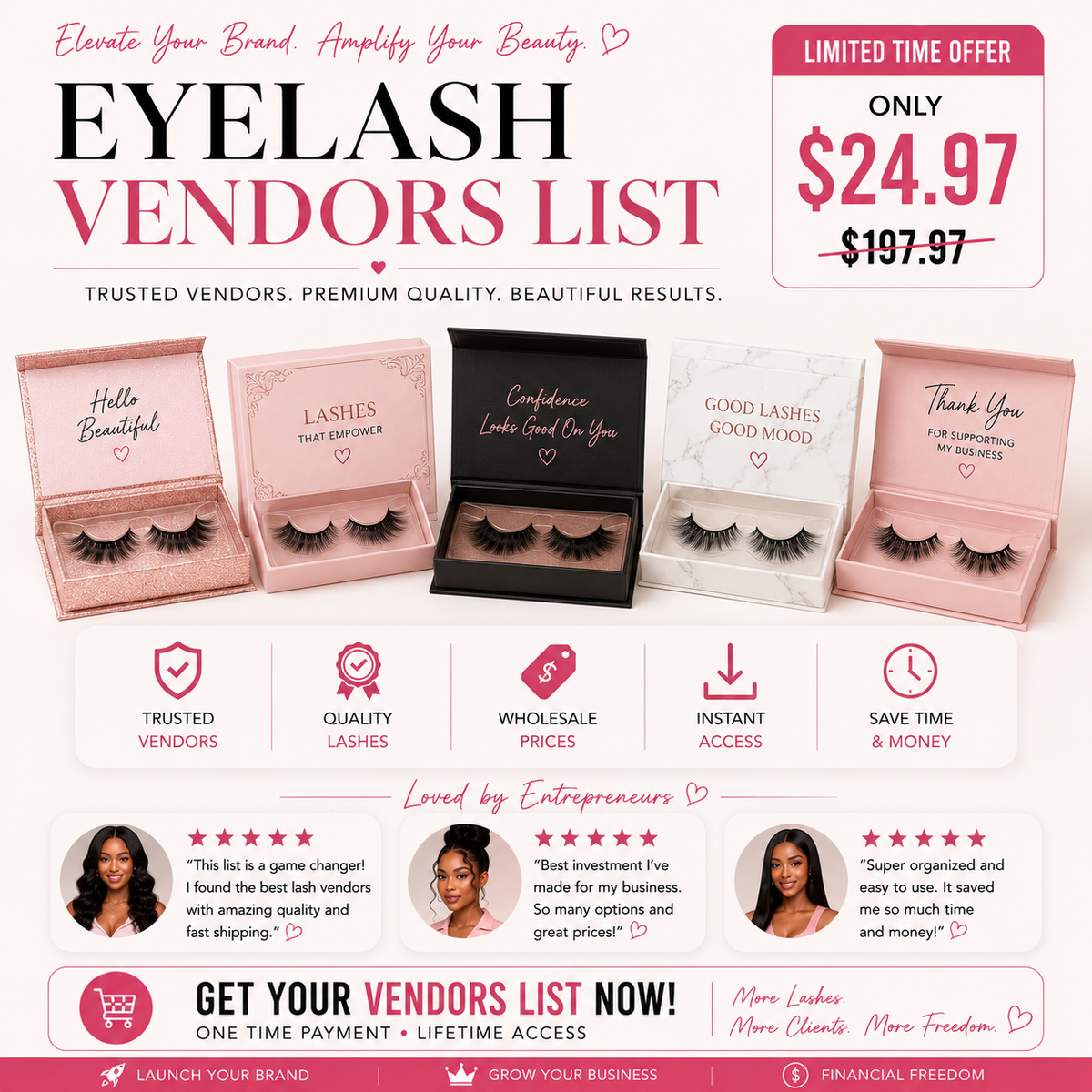 ELITE EYELASHES VENDORS LIST