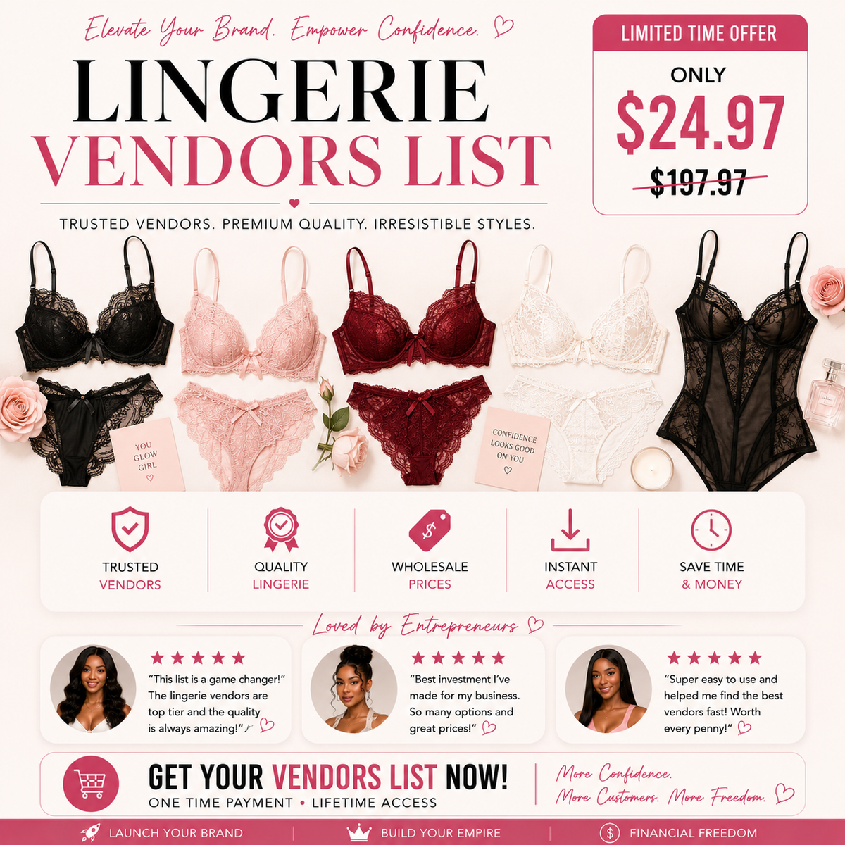 ELITE LINGERIE & TOYS VENDORS LIST