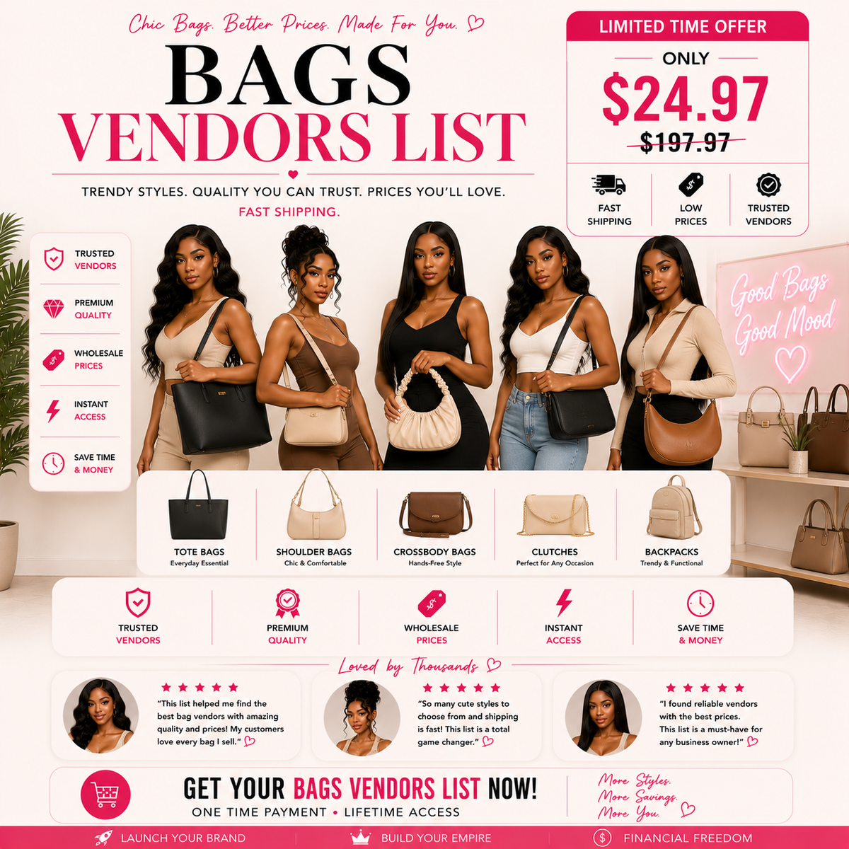 ELITE HANDBAGS VENDORS LIST