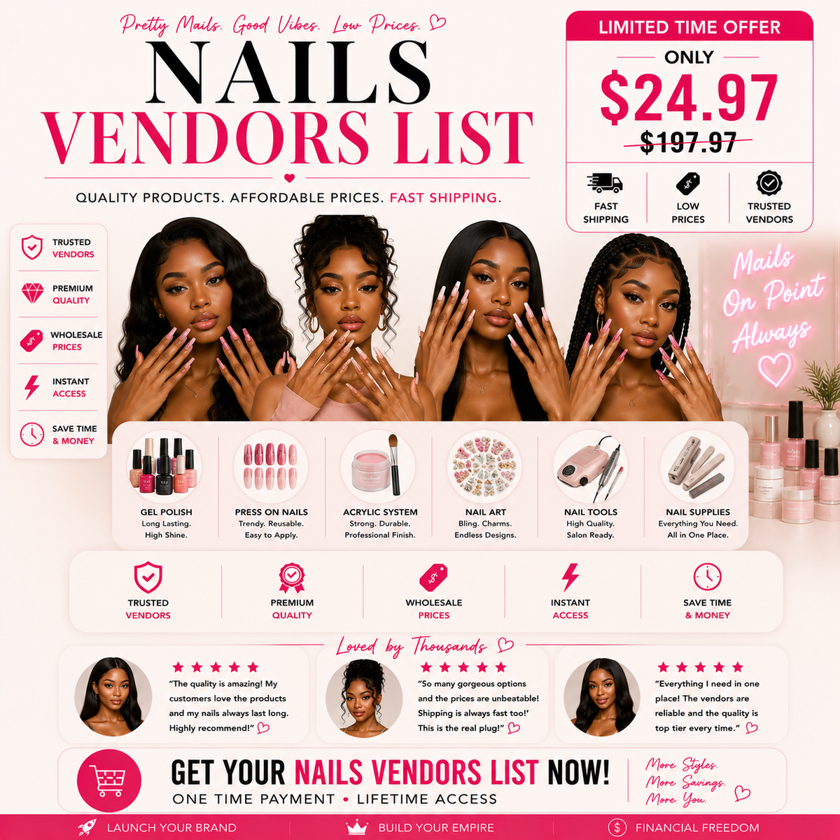 ELITE NAILS VENDORS LIST