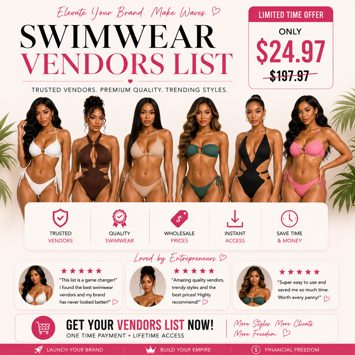 ELITE SWIM WEAR VENDORS LIST