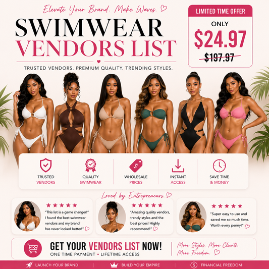 ELITE SWIM WEAR VENDORS LIST