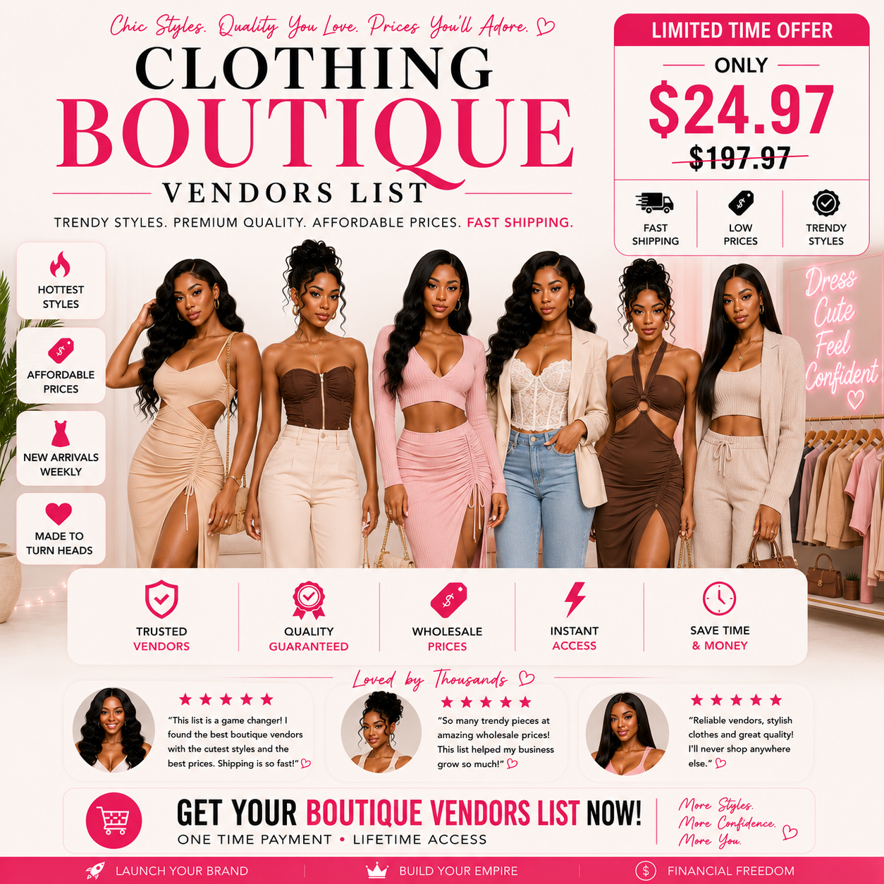 ELITE BOUTIQUE VENDORS LIST