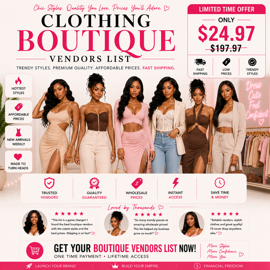 ELITE BOUTIQUE VENDORS LIST