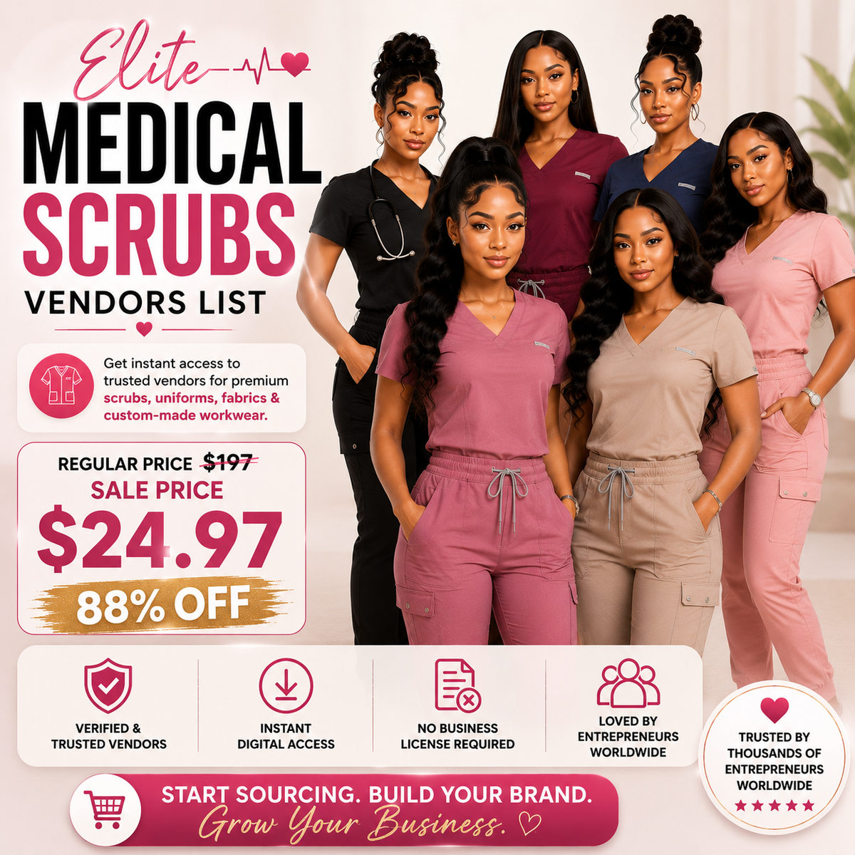 ELITE MEDICAL SCRUBS VENDORS LIST