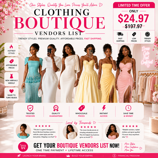ELITE BOUTIQUE VENDORS LIST